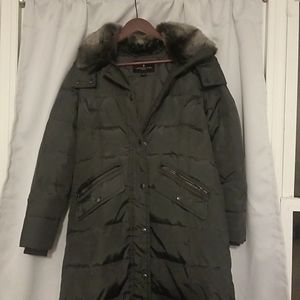London Fog long down coat